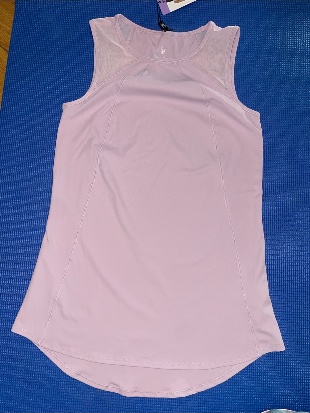 Spyder Women’s Light Purple Mesh Yoke Performance Tank Top Woman SIZE XS